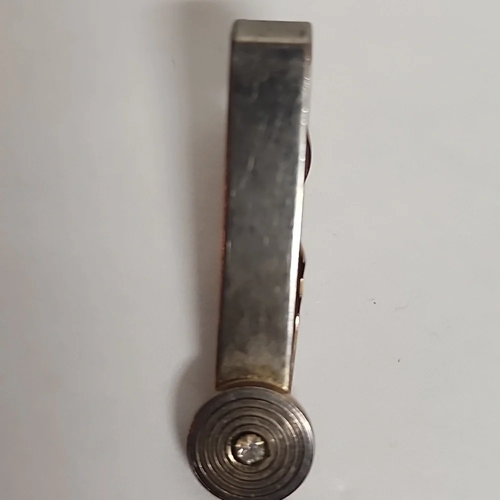 Elegant Vintage Faux Gold and Silver Tie Bar Clips 3 Pc Set